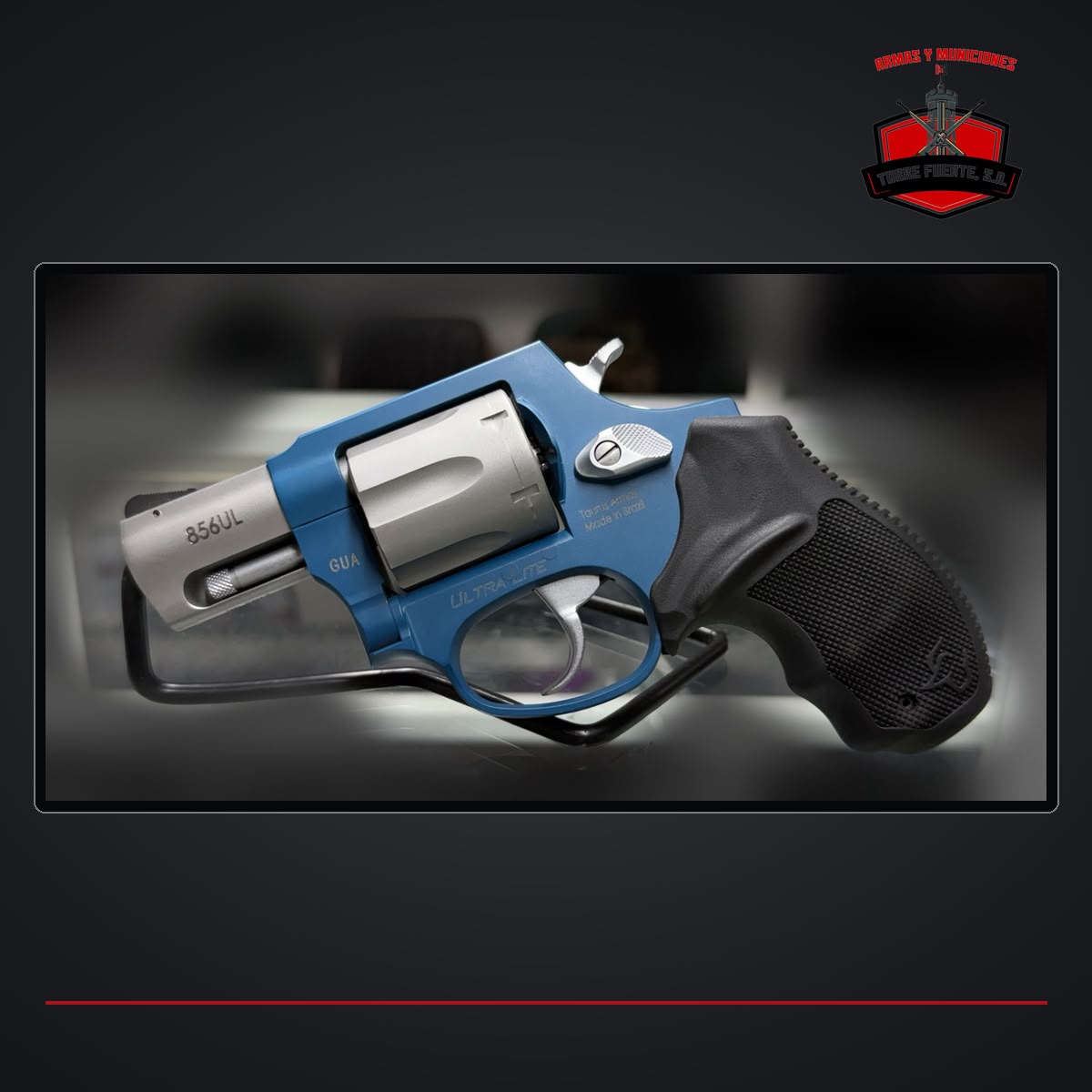 TAURUS REVOLVER 856 UL INOX/AZUL
